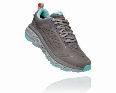 Hoka One One Challenger Low GORE-TEX - Sapatilhas Trail Mulher - Cinzentas, OB50893